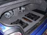 BMW E36 instalace zesilovačů v zavazadllovém prostoru II